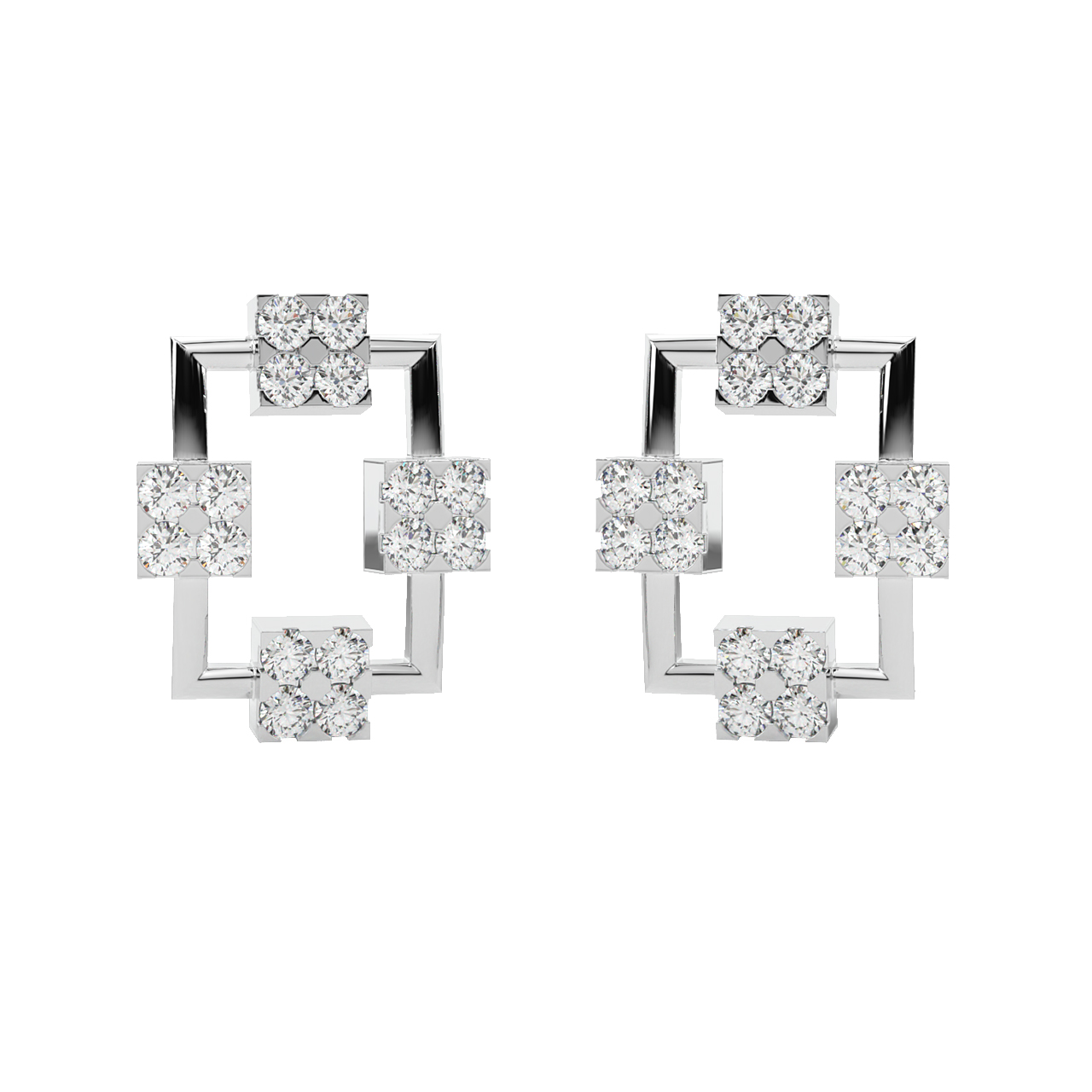 Kehlani Round Diamond Stud Earrings